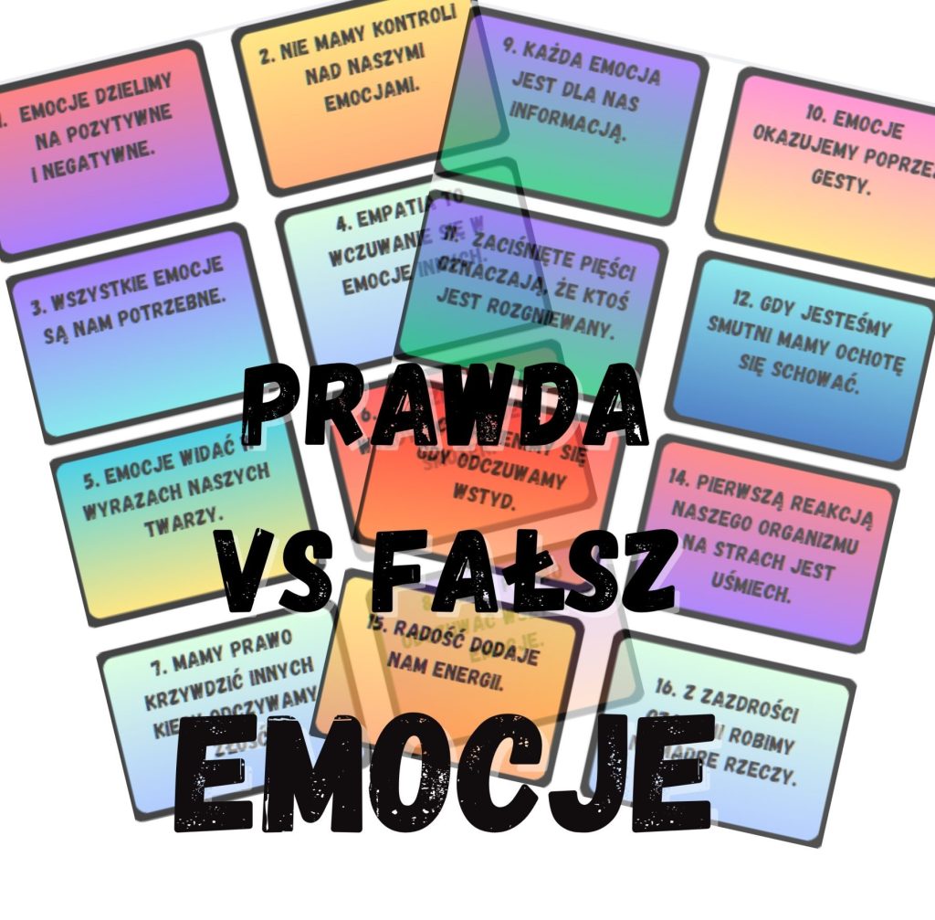 Prawda VS fałsz - o EMOCJACH - gra - produkt cyfrowy.