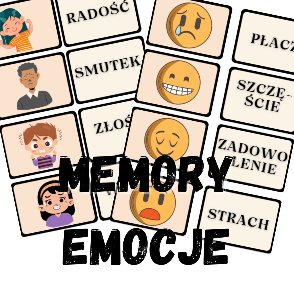 Memory EMOCJE - gra - produkt cyfrowy.