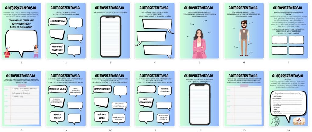 miniTECZKA do zajęć REWALIDACJI - szkoła podstawowa - produkt cyfrowy.