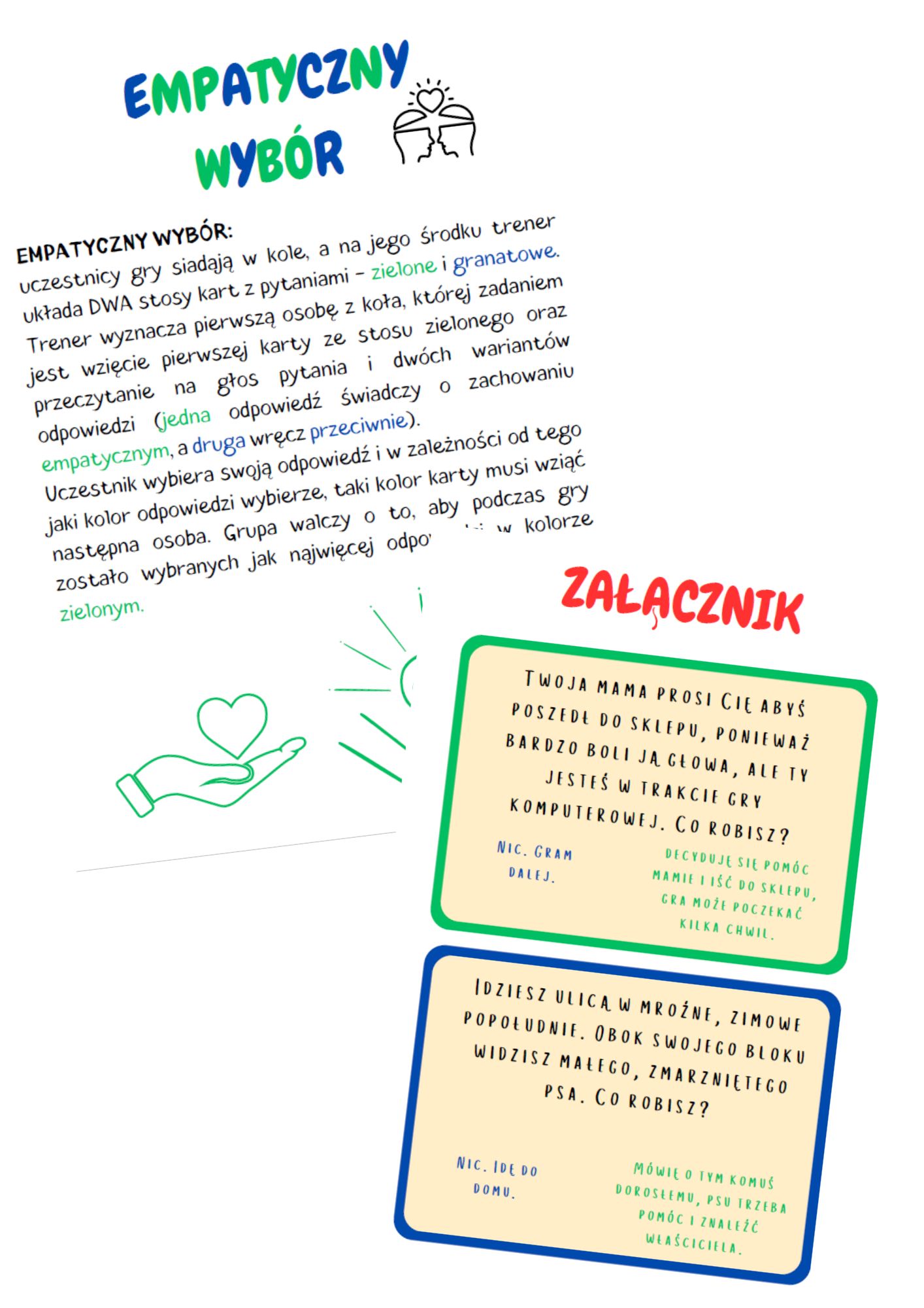 EMPATYCZNY WYBÓR - gra na zajęcia TUS/rewalidację - produkt cyfrowy - obrazek 2